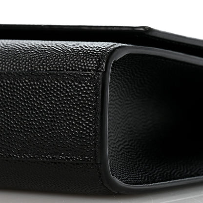 Saint Laurent Grain De Poudre Small Monogram Kate Satchel Black 9 of 11