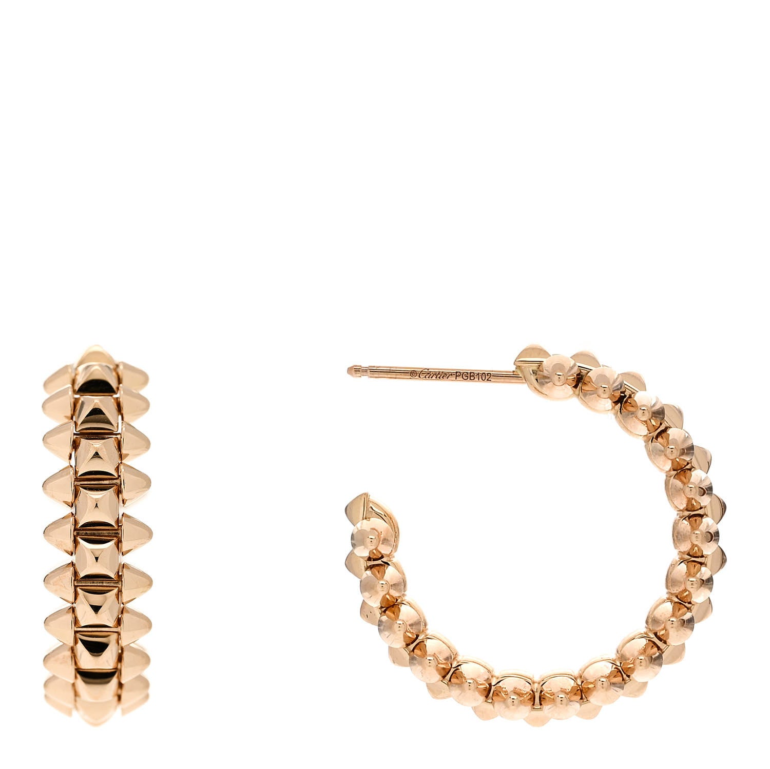 Cartier 18K Pink Gold Small Clash de Cartier Earrings 1 of 5