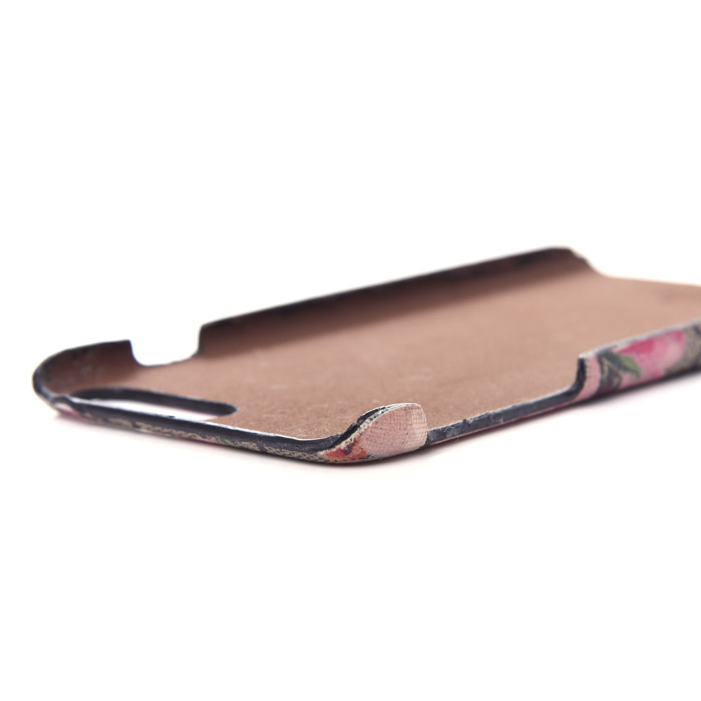GG Supreme Monogram Blooms iPhone 8 Plus Case Beige Multicolor Dry Rose