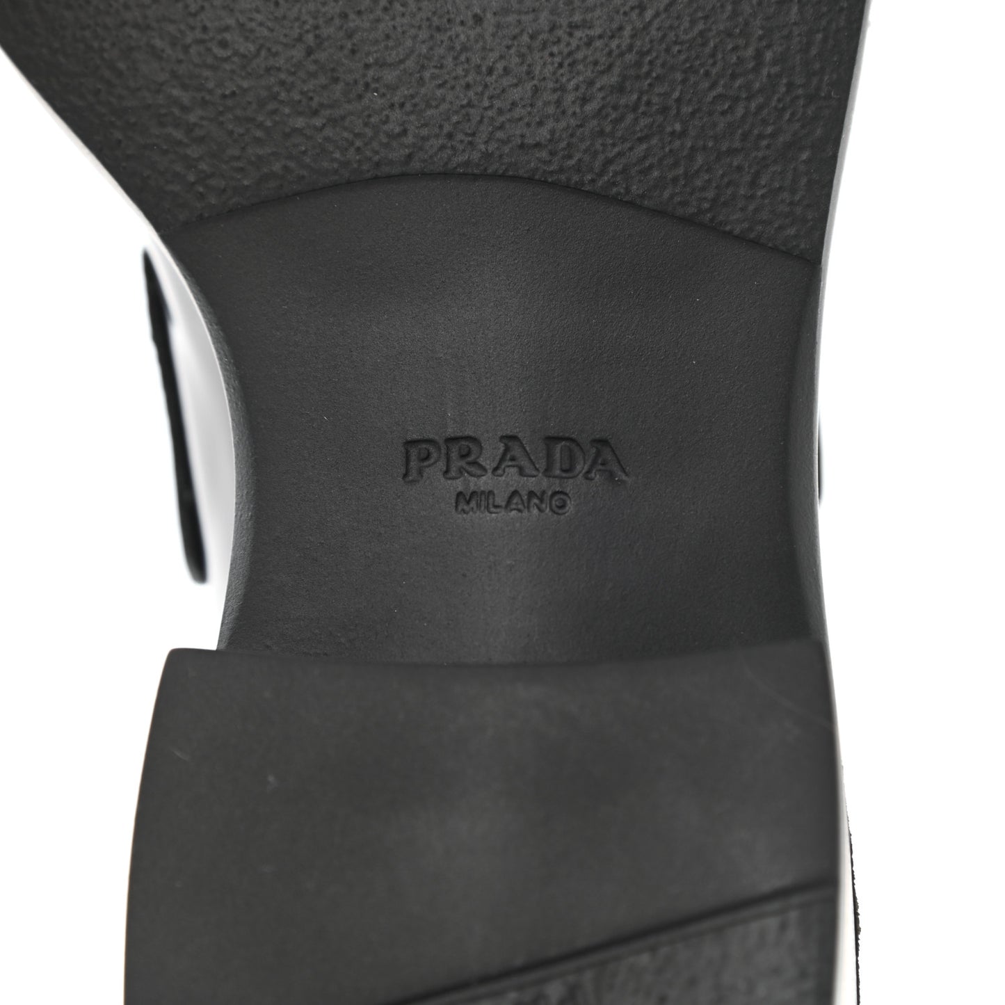 Spazzolato Metal Triangle Logo 50mm Loafers 36 Black