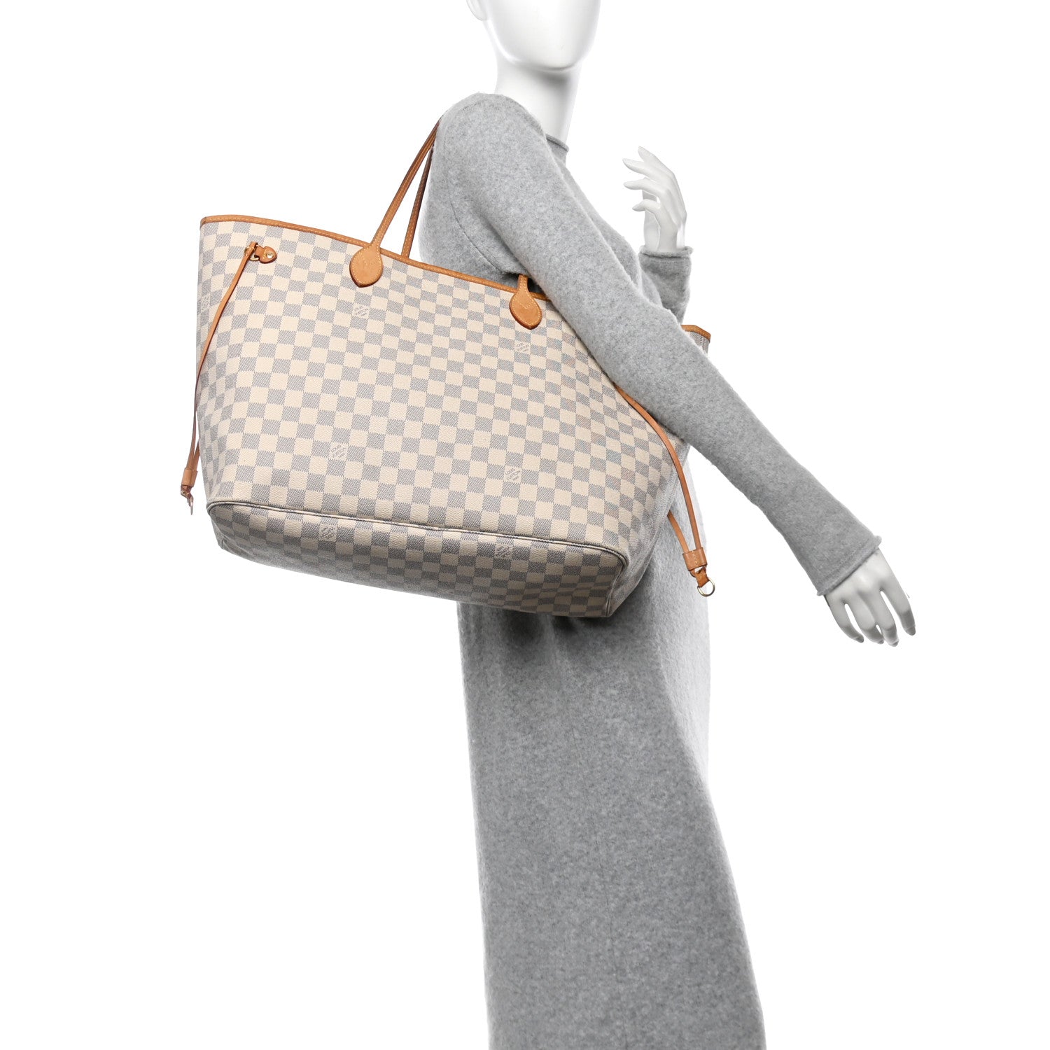 Louis Vuitton Damier Azur Neo Neverfull GM Rose Ballerine 2 of 15
