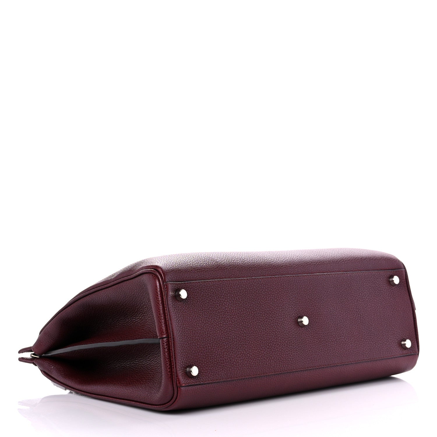 Gucci Grainy Calfskin Medium Zumi Top Handle Bag Vintage Bordeaux 5 of 12