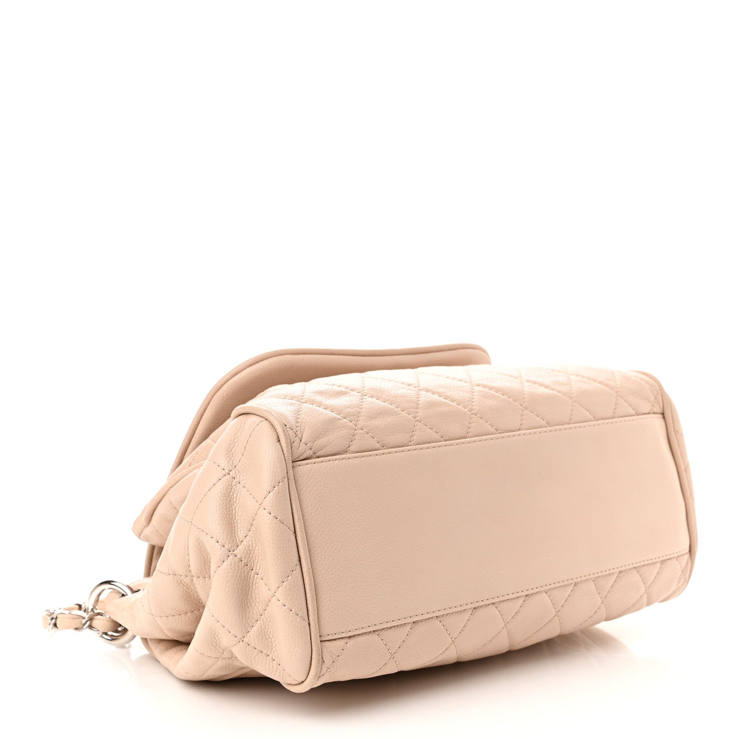 Chanel Caviar Quilted Timeless Accordion Flap Beige 4 of 11