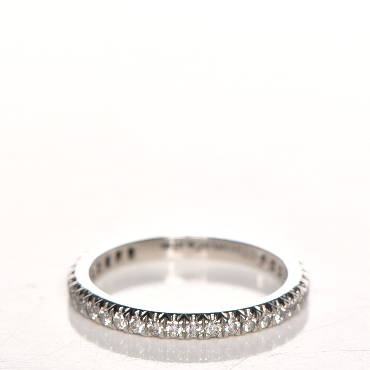 Platinum Diamond Soleste Eternity Wedding Band Ring 4.5