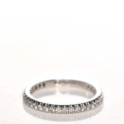 Tiffany Platinum Diamond Soleste Eternity Wedding Band Ring 4.5 3 of 5