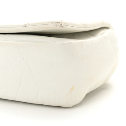 Chanel Aged Calfskin Quilted Medium Pondichery Flap White 10 of 12
