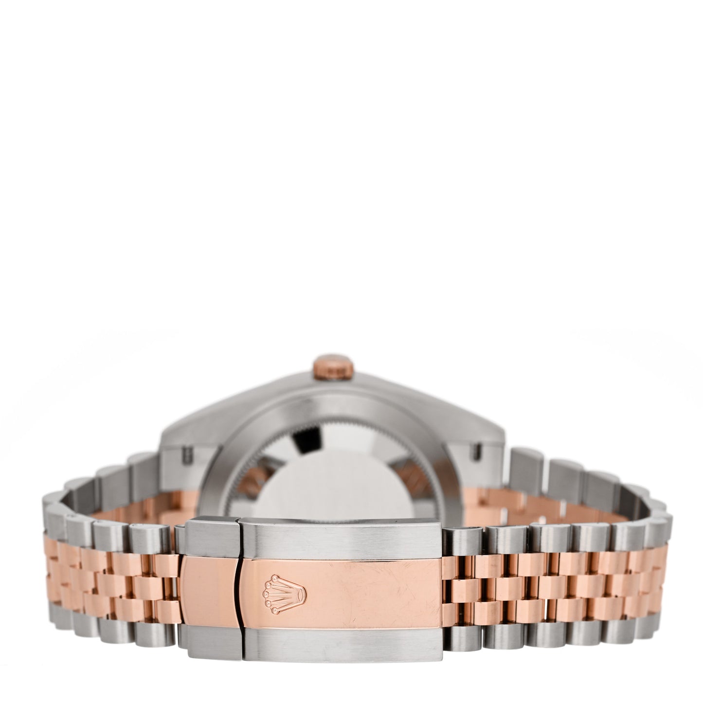 Stainless Steel 18K Everose Gold Diamond 41mm Oyster Perpetual Datejust Watch Sundust 126331