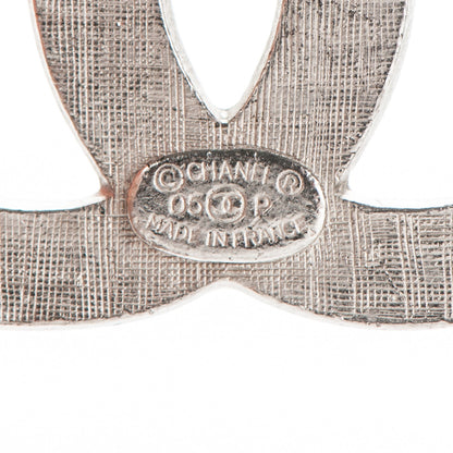 Chanel Crystal Enamel Pearl Flower CC Belt Silver 3 of 5