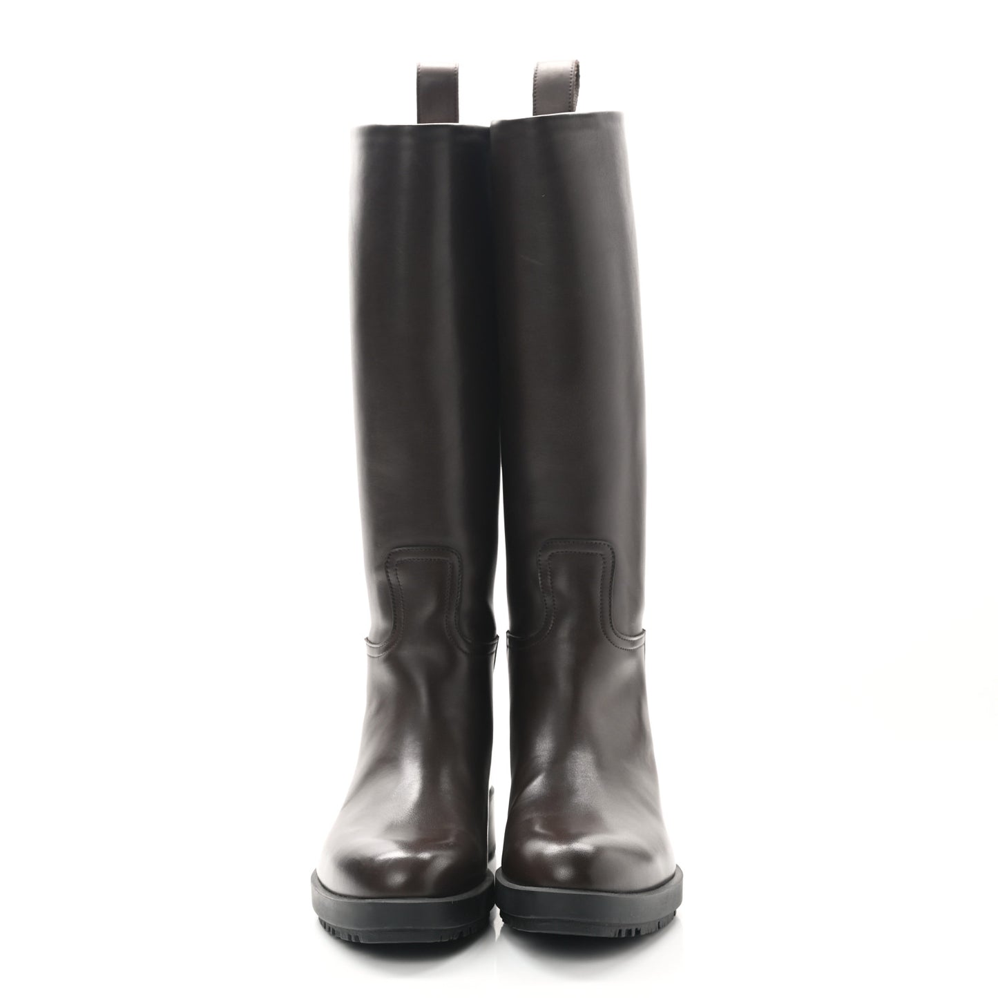 Calfskin Steeple Boots 37 Moka