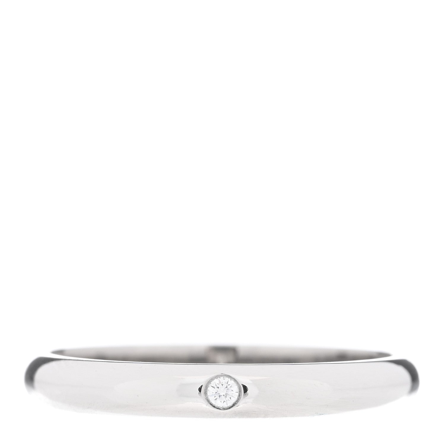 Cartier Platinum Diamond 2.6mm 1895 Wedding Band Ring 51 5.75 1 of 5