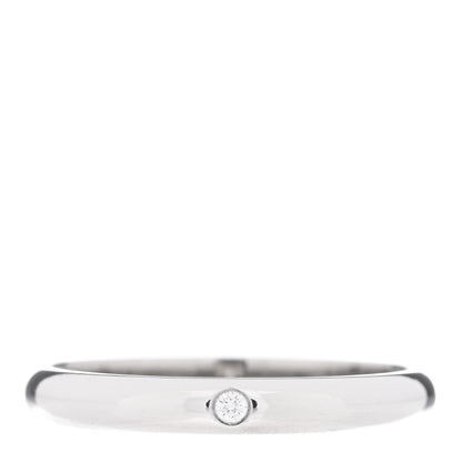 Cartier Platinum Diamond 2.6mm 1895 Wedding Band Ring 51 5.75 1 of 5