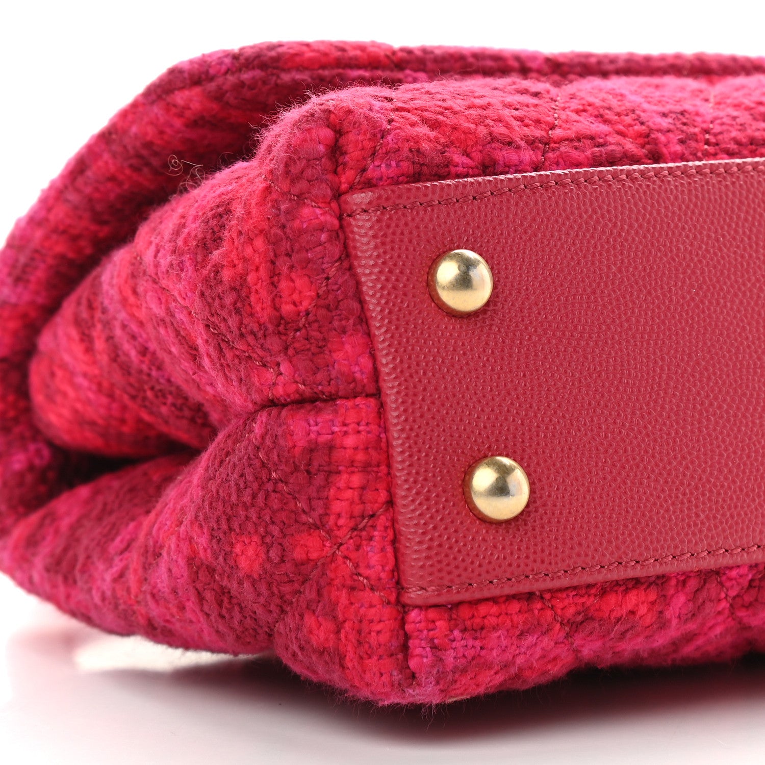 Chanel Tweed Mini Coco Handle Flap Fuchsia 8 of 9