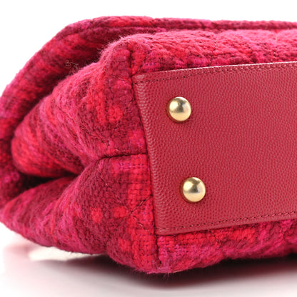 Chanel Tweed Mini Coco Handle Flap Fuchsia 8 of 9