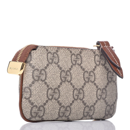 Gucci GG Supreme Monogram Key Case Brown 3 of 8
