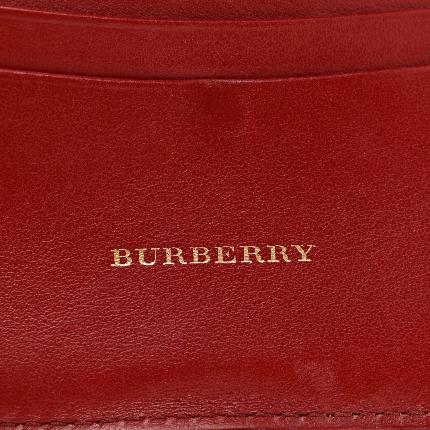 Burberry Canvas Vintage Check Coin Purse Wallet Red 6 of 9
