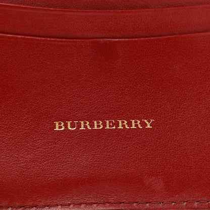 Burberry Canvas Vintage Check Coin Purse Wallet Red 6 of 9