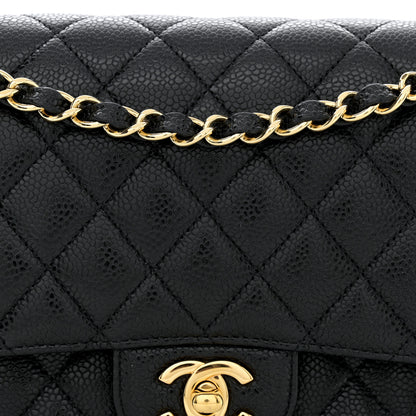 Chanel Caviar Quilted Medium Double Flap Black 8 of 13
