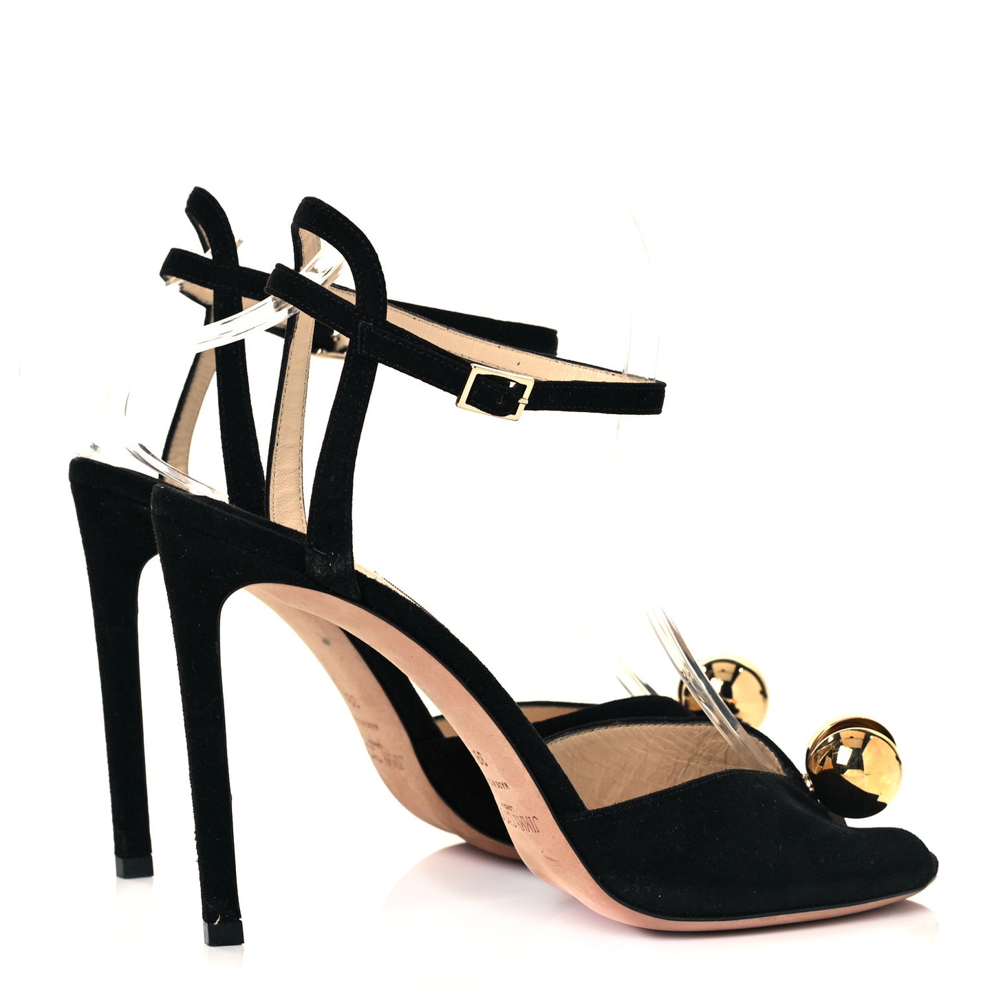 Suede Sacora 100 Sandals 39 Black
