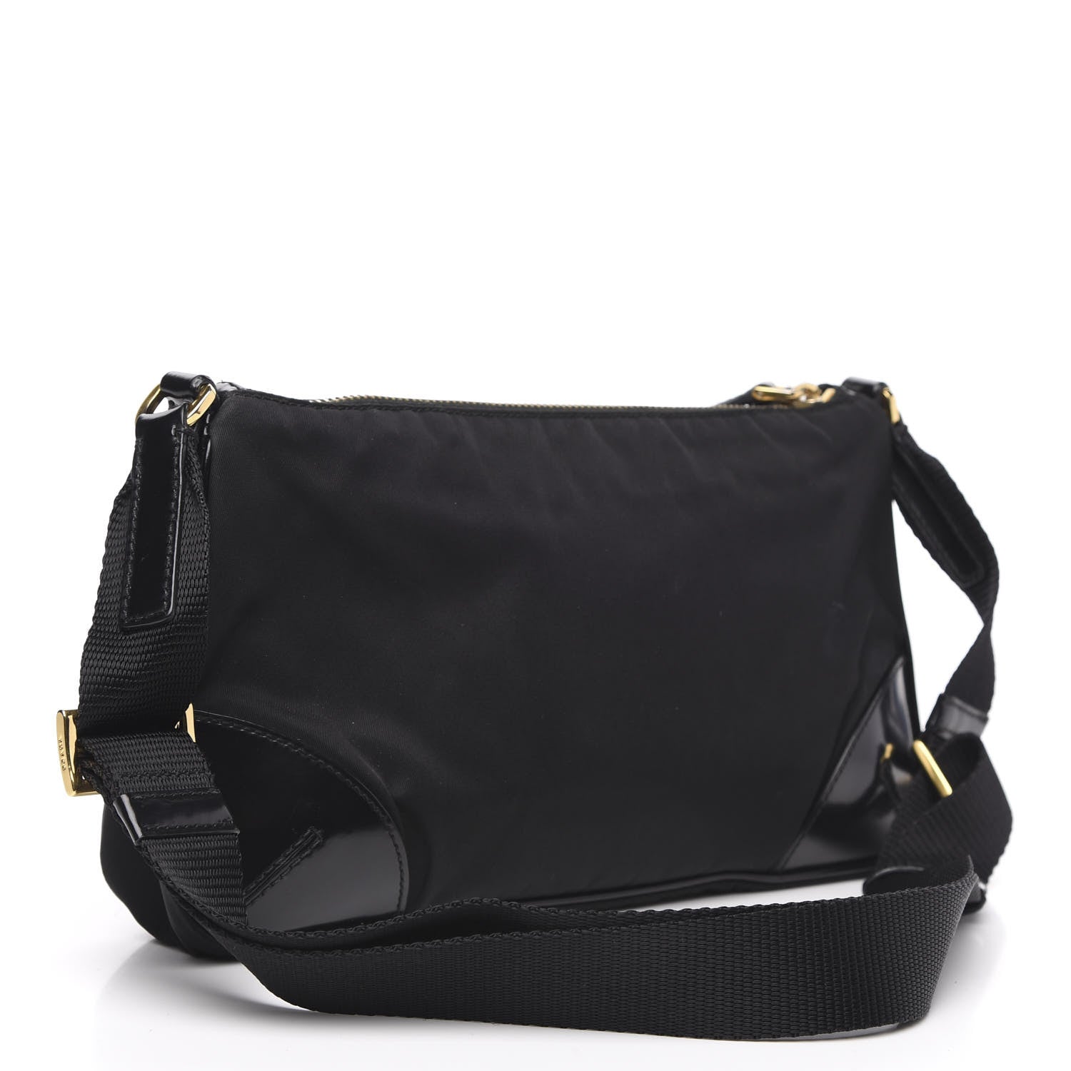 Prada Tessuto Nylon Shoulder Bag Black 3 of 11