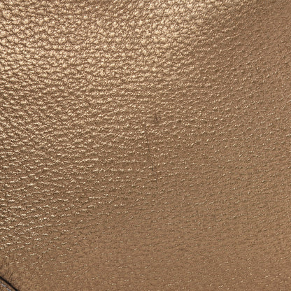 Gucci Metallic Pebbled Calfskin Hasler Hobo Gold 14 of 15
