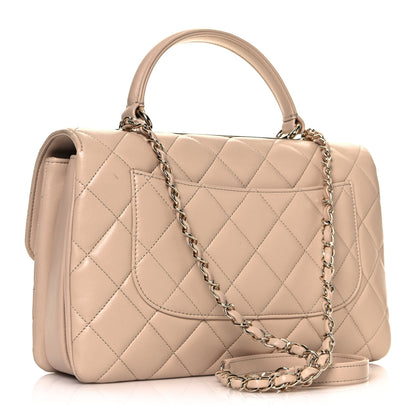 Chanel Lambskin Quilted Medium Trendy CC Flap Dual Handle Bag Beige 3 of 18