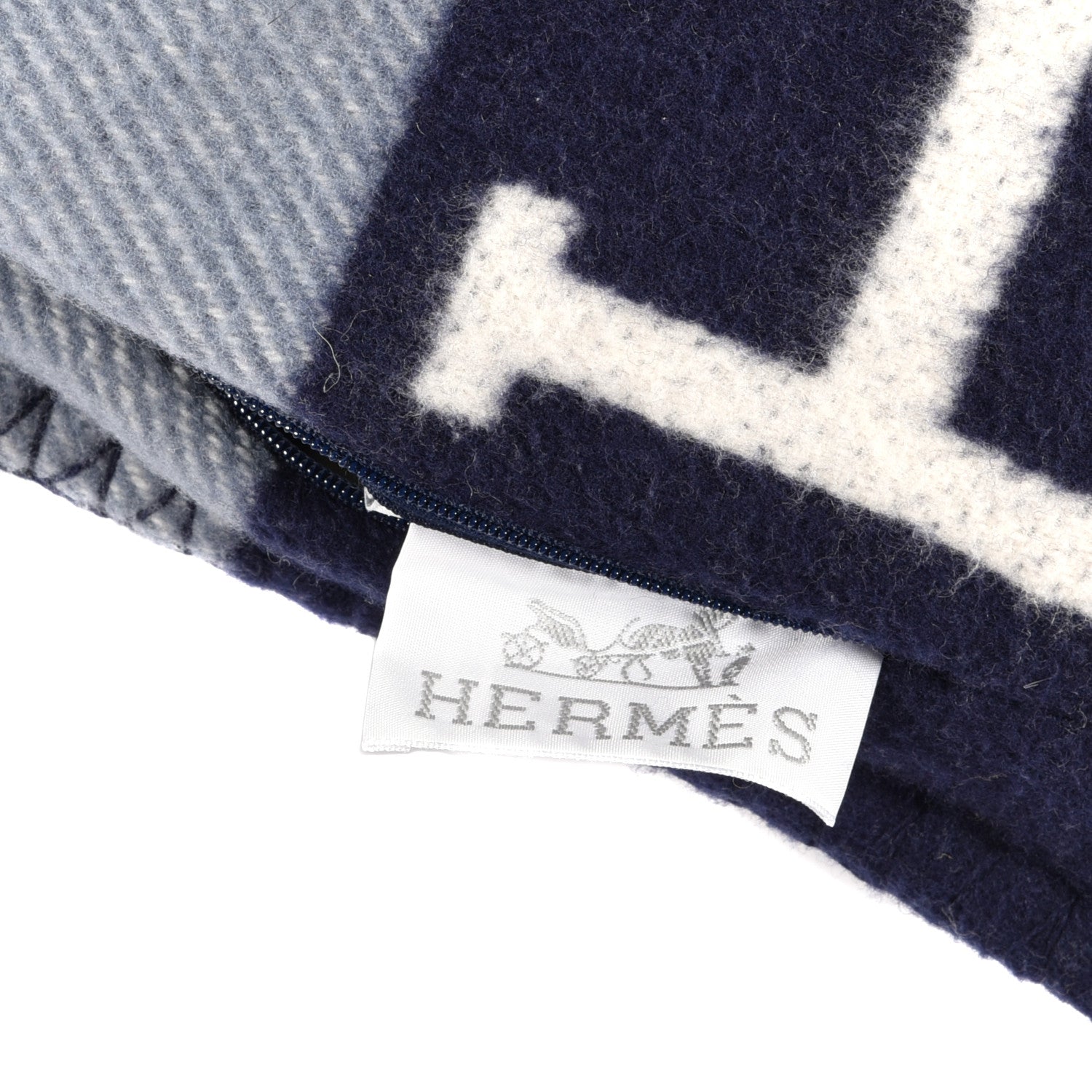 Hermes Wool Cashmere Avalon III Pillow PM Ecru Caban 3 of 3