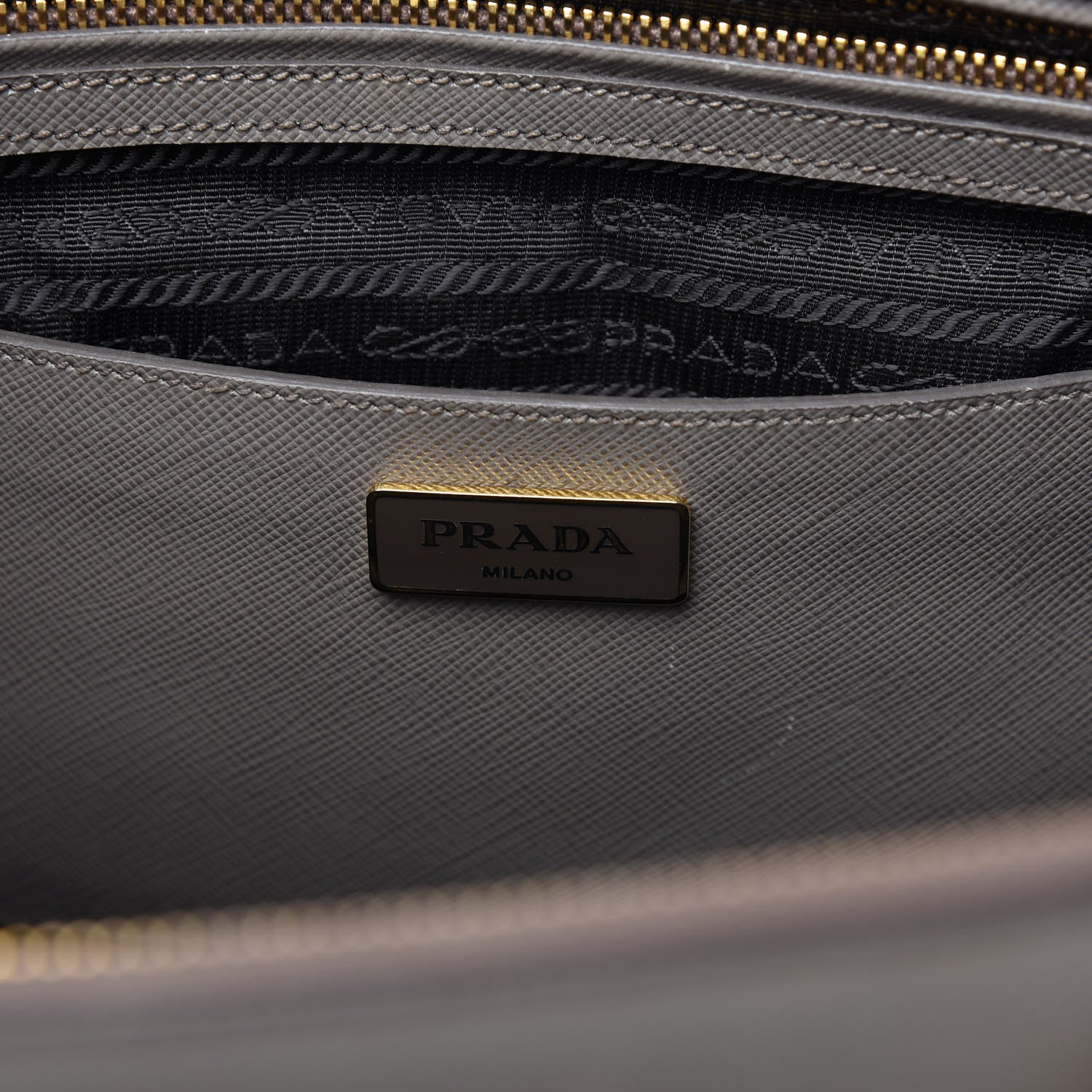Prada Saffiano Large Galleria Double Zip Tote Argilla 9 of 11