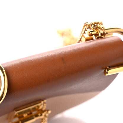 Chloe Grained Calfskin Lambskin Mini Bi-Color Drew Shoulder Bag Powder Beige Caramel 15 of 15