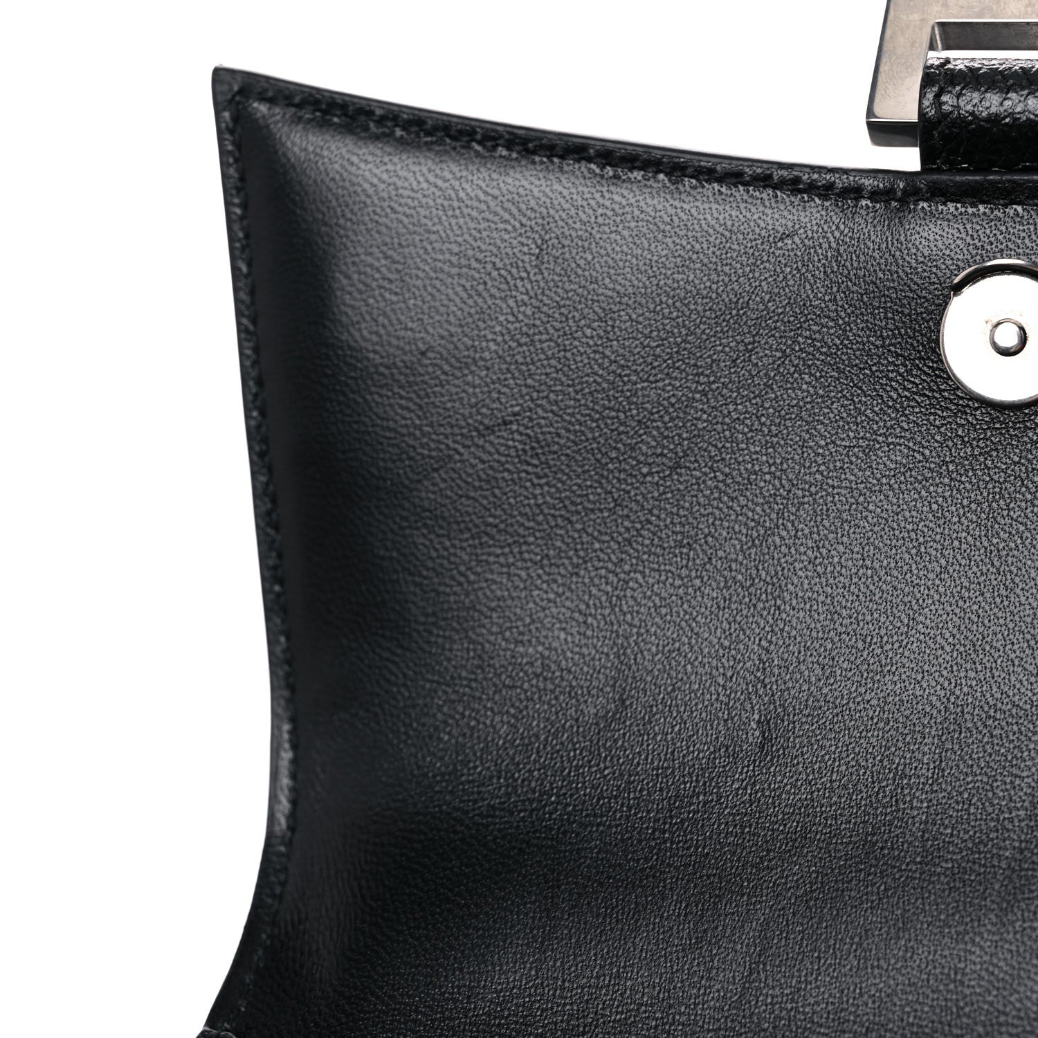 Balenciaga Grained Calfskin Hourglass Top Handle Bag XS Black 10 of 11