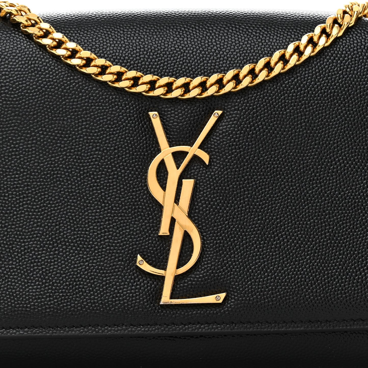 Grain De Poudre Small Monogram Kate Satchel Black