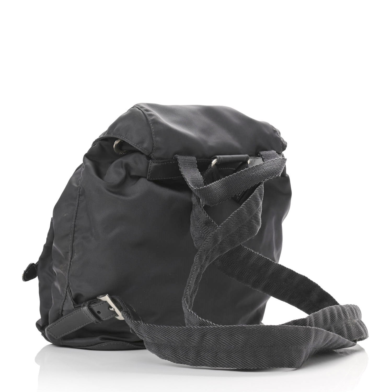 Prada Nylon Vela Medium Backpack Black 3 of 9
