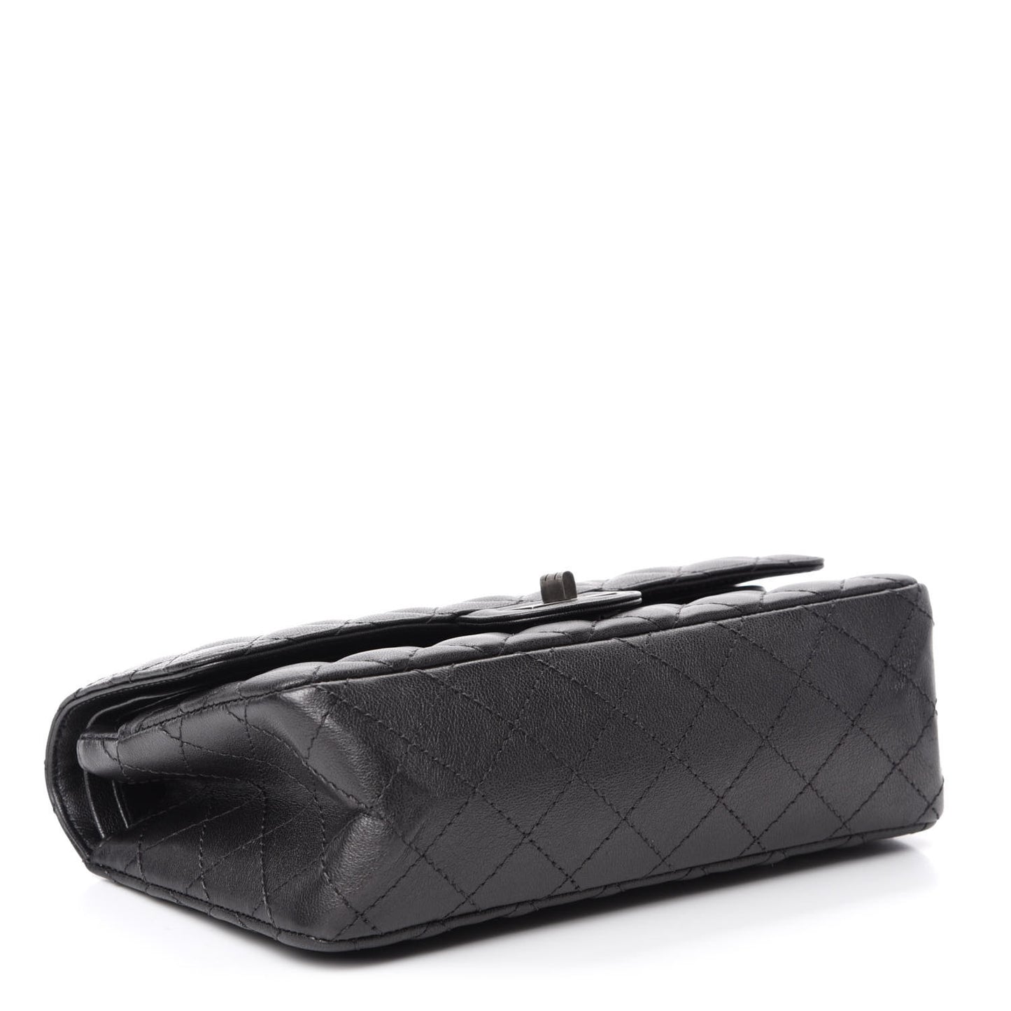 Metallic Sheepskin Quilted 2.55 Reissue 225 Flap Black
