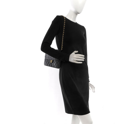 Chanel Lambskin Quilted Small Single Flap Black 2 of 10
