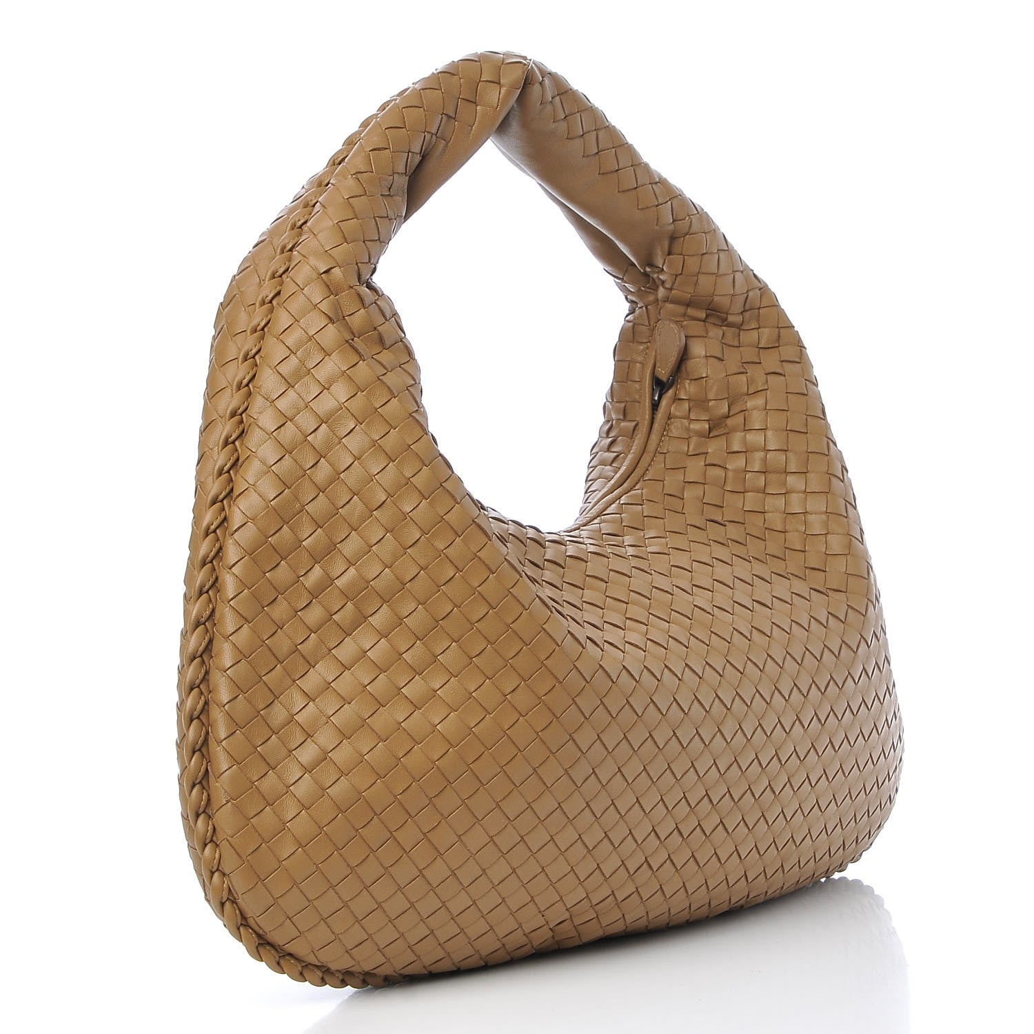 Bottega Veneta Nappa Intrecciato Large Veneta Hobo Camel 3 of 8