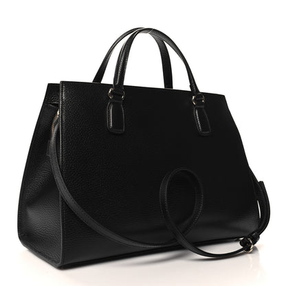 Gucci Dollar Calfskin Large Soho Top Handle Satchel Black 3 of 10