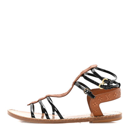 Louis Vuitton Calfskin Key West Sandals 39 Brown 1 of 8