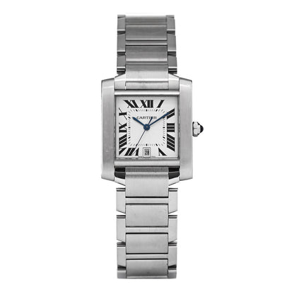Cartier Stainless Steel 28mm Tank Francaise Automatic Watch 1 of 4