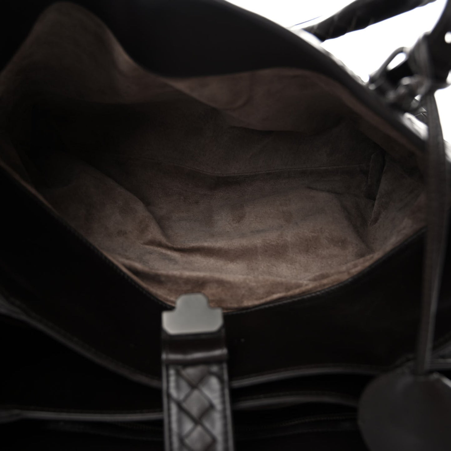 Nappa Intrecciato Medium Roma Tote Moro