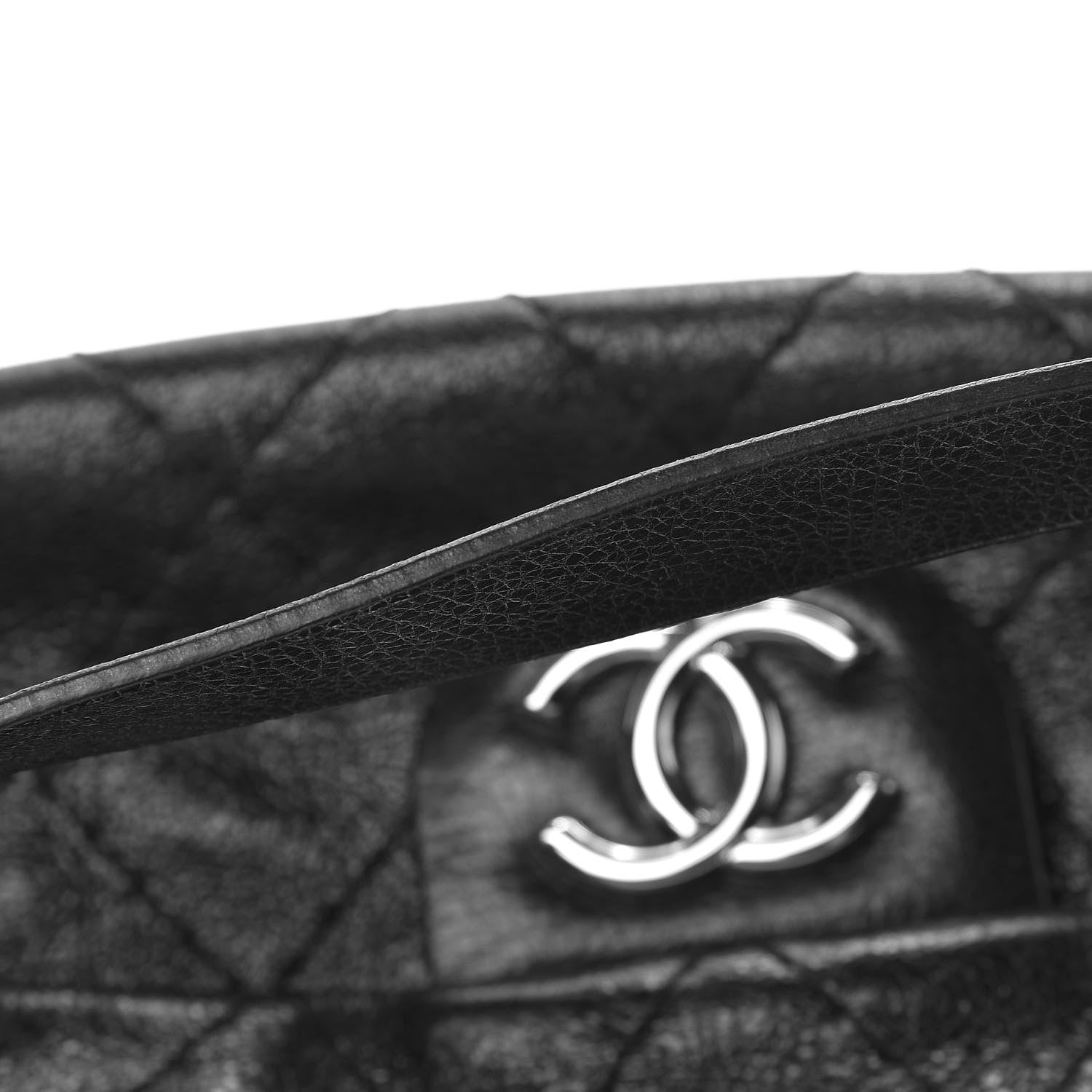 Chanel Glazed Calfskin Stitched On The Road Flap Black 10 of 14