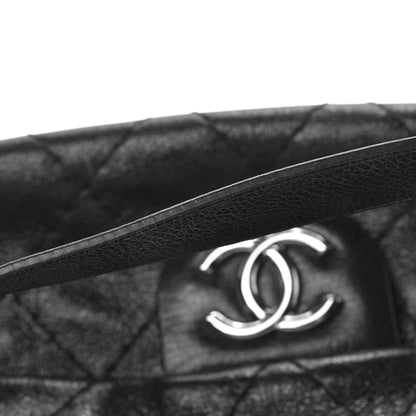 Chanel Glazed Calfskin Stitched On The Road Flap Black 10 of 14