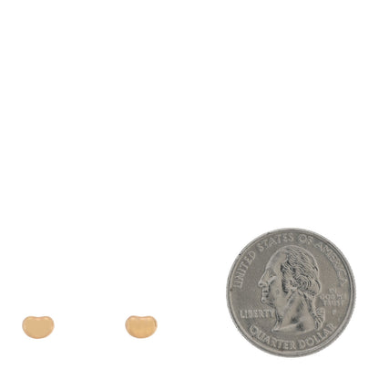 Tiffany 18K Rose Gold 5mm Elsa Peretti Bean Earrings 2 of 4
