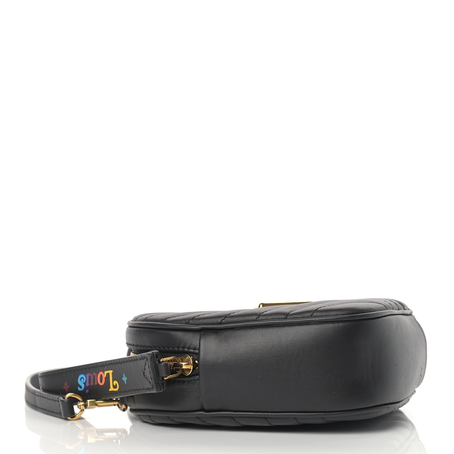 Louis Vuitton Calfskin New Wave Heart Bag Black 4 of 9