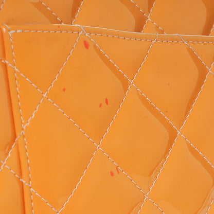Chanel Patent Maxi Quilted Double Flap Light Orange 22 of 24