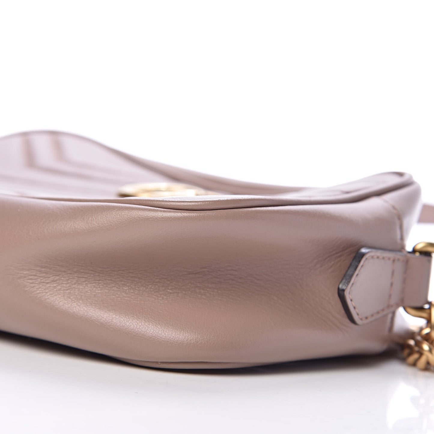 Calfskin Matelasse Mini GG Marmont Chain Shoulder Bag Porcelain Rose