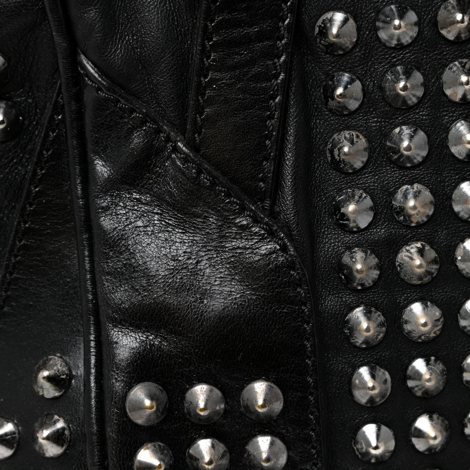 Burberry Lambskin Studded Small Edenham Satchel Black 22 of 35