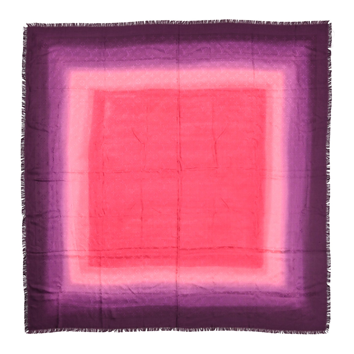 Silk Blurrygram Shawl Purple Pink