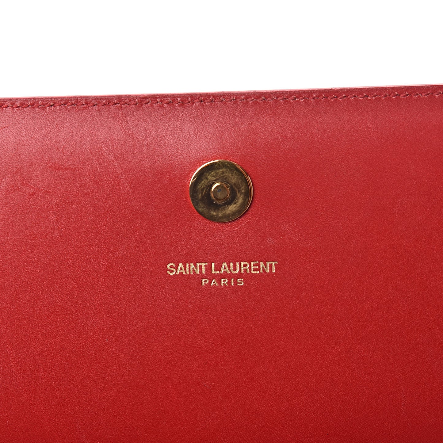 Calfskin Monogram Cassandre Clutch Rouge Orient