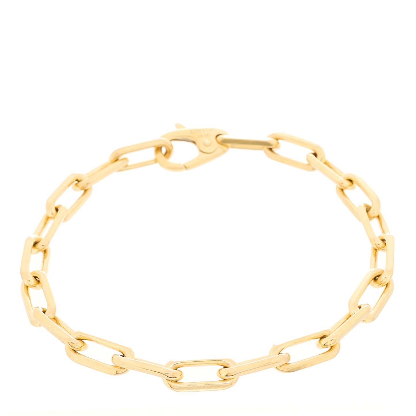 18K Yellow Gold Santos de Cartier Link Chain Bracelet