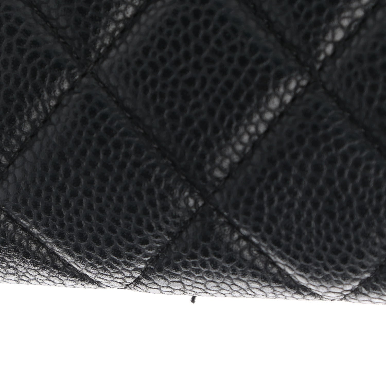 Chanel Caviar Quilted Large Cosmetic Case Black 12 of 13