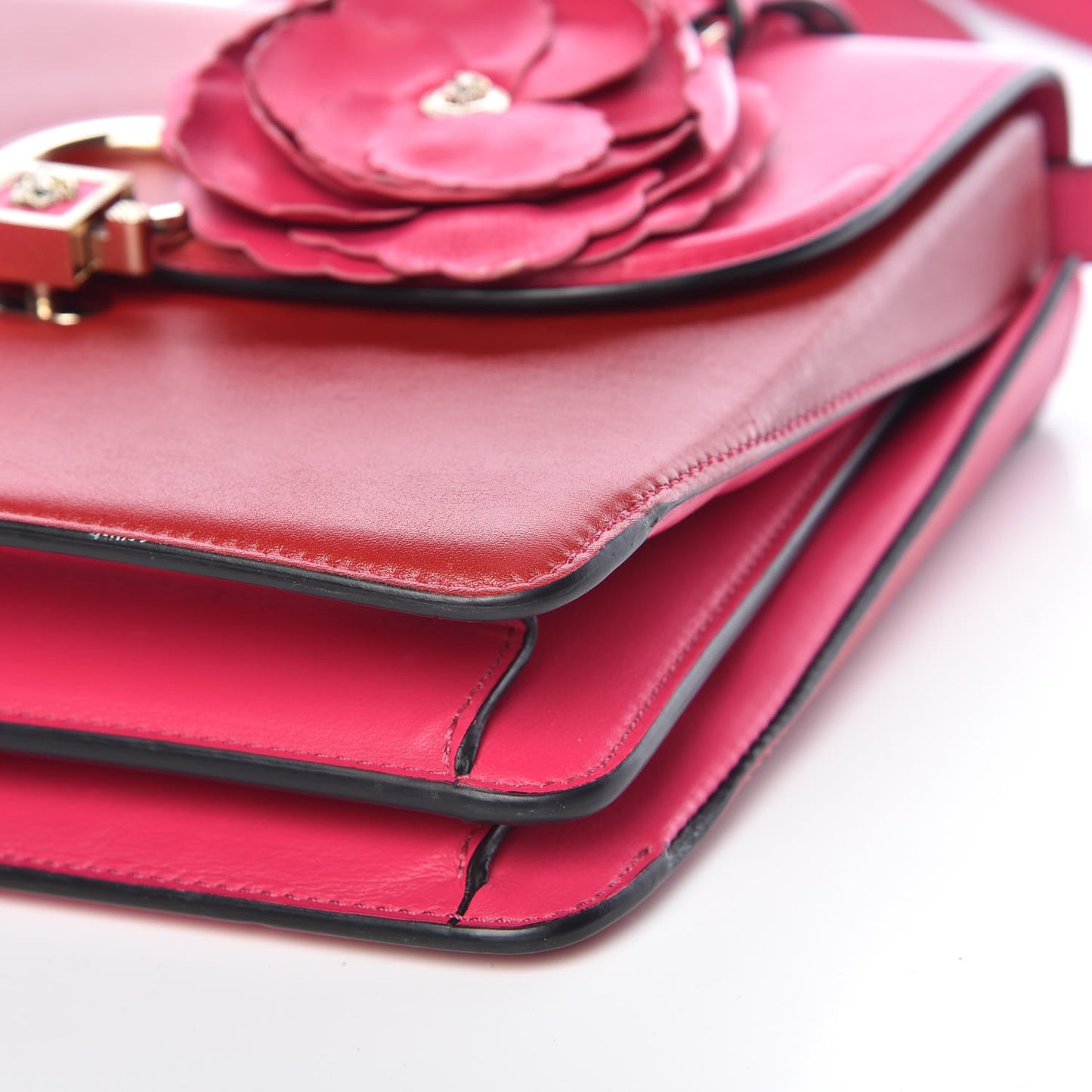 Calfskin Medium DV One Satchel Pink Red
